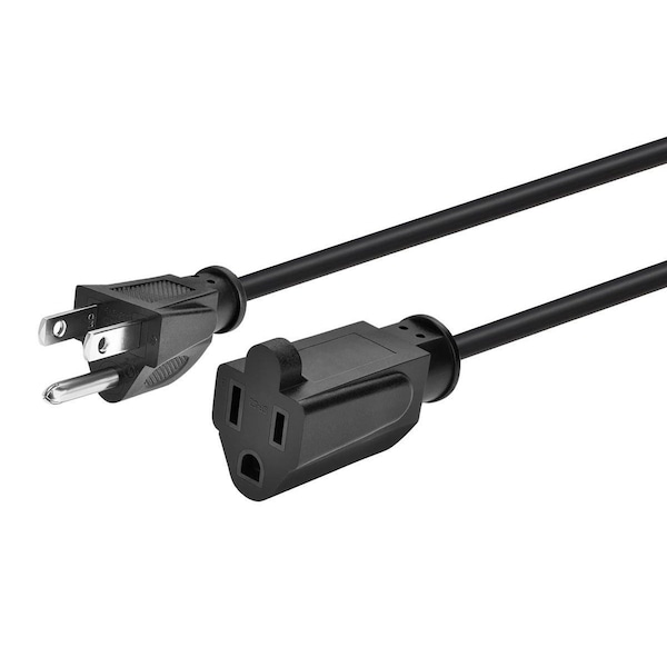 Extension Cord - NEMA 5-15P To NEMA 5-15R_ 16AWG_ 13A/1625W_ 3-Prong_